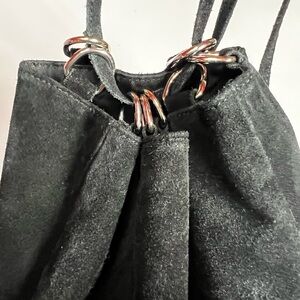 Brandy Melville Black Suede Shoulder Bag